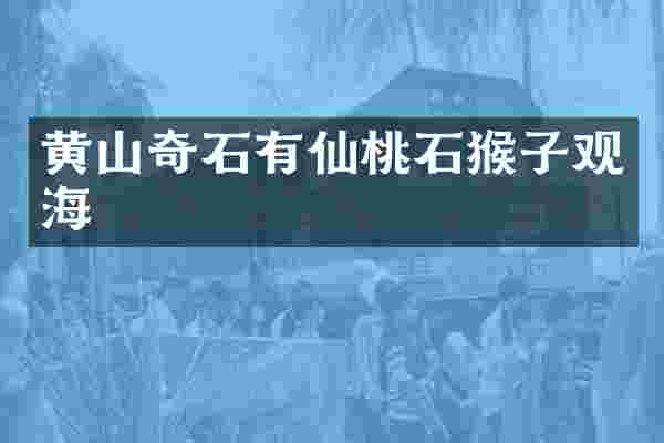 黄山奇石有仙桃石猴子观海