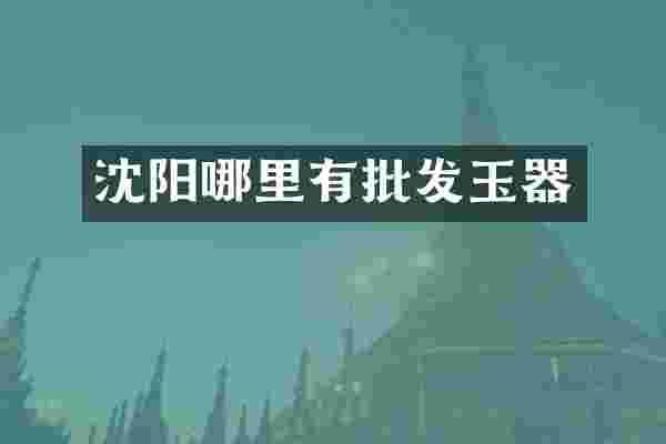 沈阳哪里有批发玉器