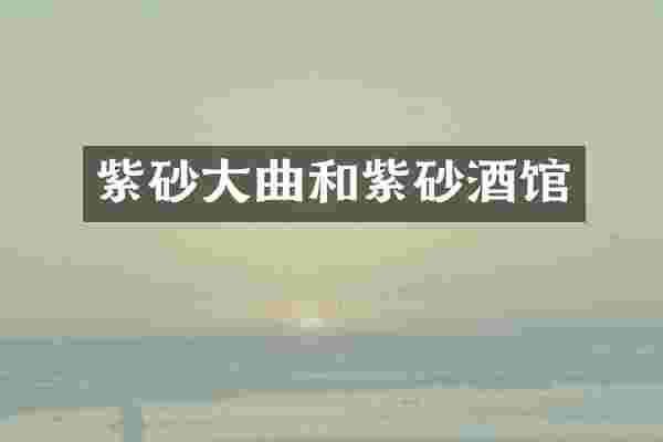 紫砂大曲和紫砂酒馆