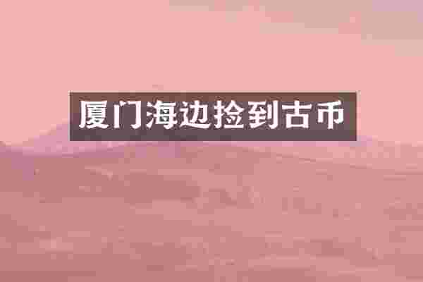 厦门海边捡到古币