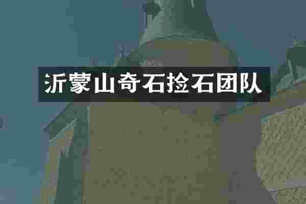 沂蒙山奇石捡石团队