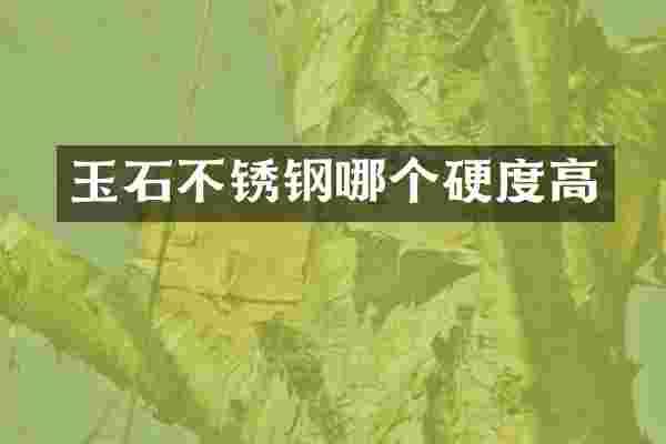 玉石不锈钢哪个硬度高