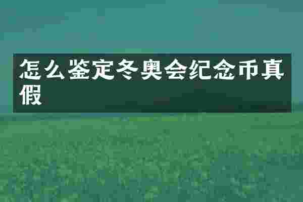 怎么鉴定冬奥会纪念币真假