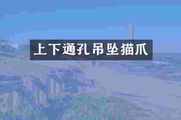 上下通孔吊坠猫爪