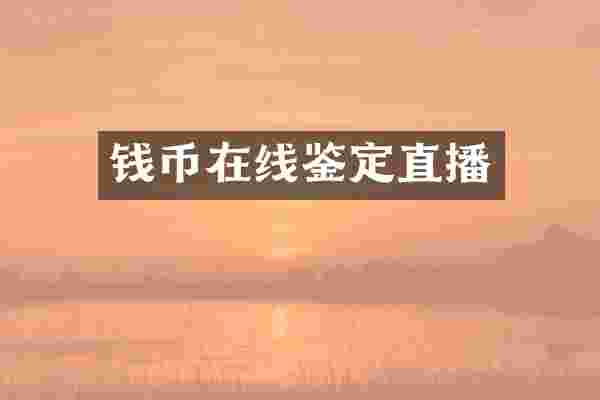 钱币在线鉴定直播