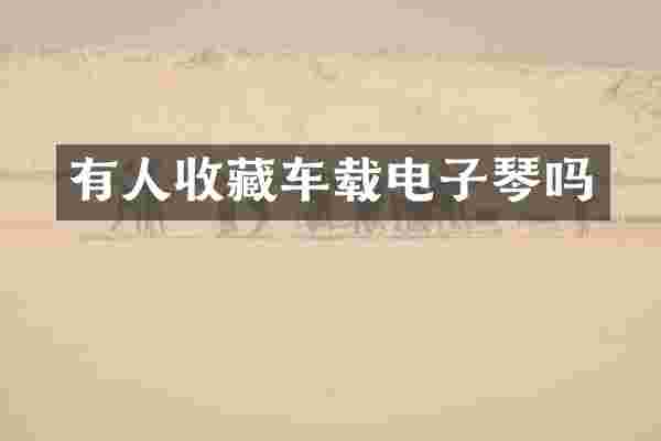 有人收藏车载电子琴吗