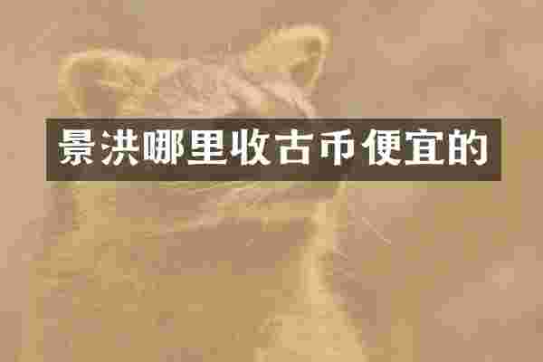 景洪哪里收古币便宜的