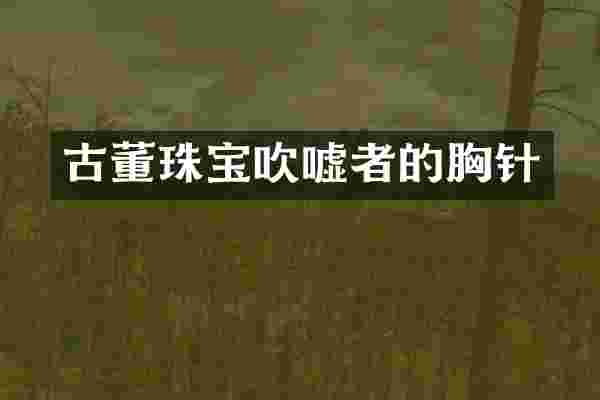 古董珠宝吹嘘者的胸针