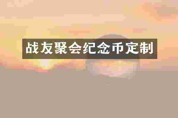 战友聚会纪念币定制