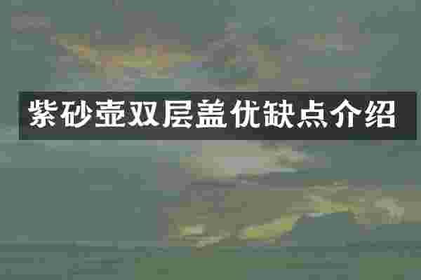 紫砂壶双层盖优缺点介绍