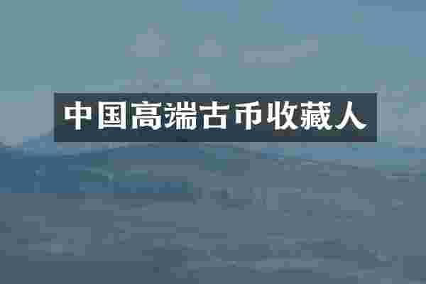 中国高端古币收藏人