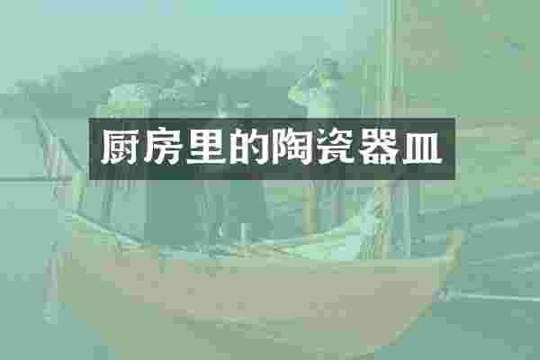厨房里的陶瓷器皿