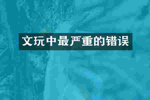 文最严重的错误