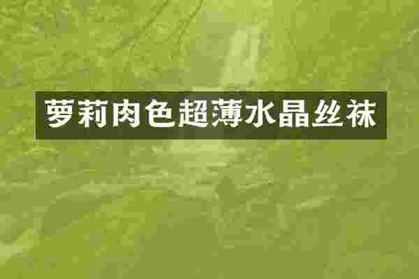 萝莉肉色超薄水晶丝袜