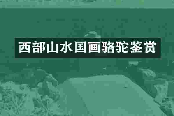 西部山水国画骆驼鉴赏