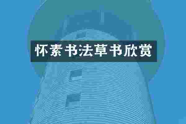 怀素书法草书欣赏