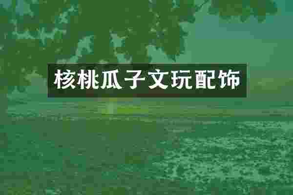 核桃瓜子文玩配饰