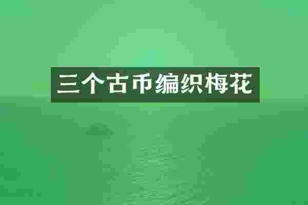 三个古币编织梅花