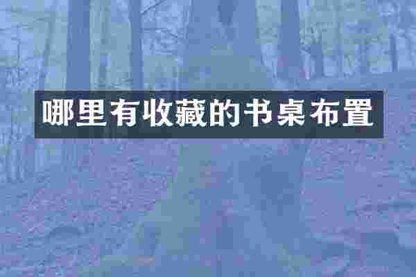 哪里有收藏的书桌布置