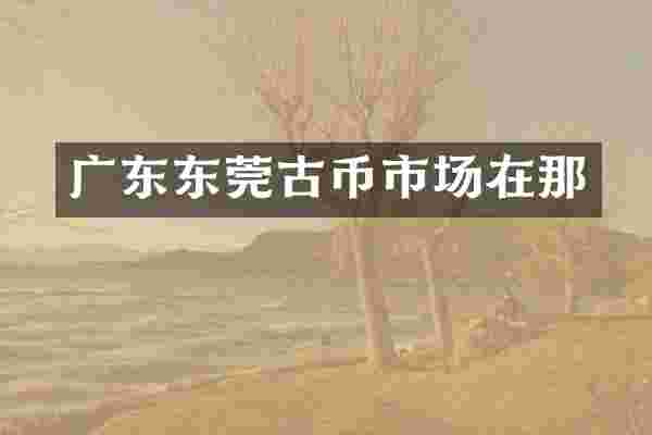 广东东莞古币市场在那