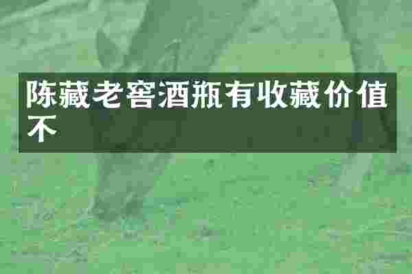 陈藏老窖酒瓶有收藏价值不