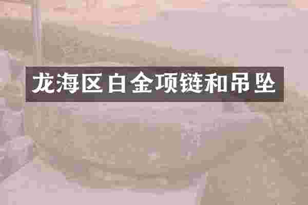 龙海区白金项链和吊坠