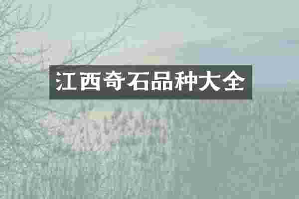江西奇石品种大全