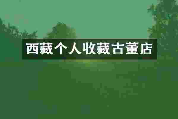 西藏个人收藏古董店