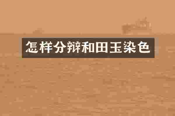 怎样分辩和田玉染色