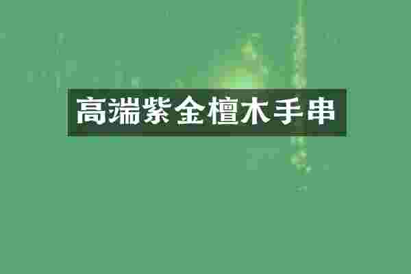 高端紫金檀木手串
