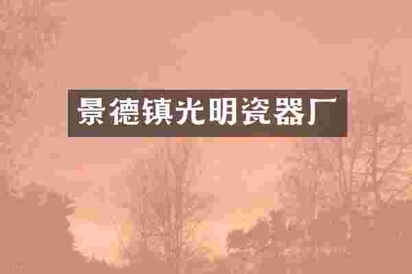 景德镇光明瓷器厂