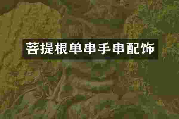 菩提根单串手串配饰