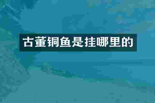古董铜鱼是挂哪里的
