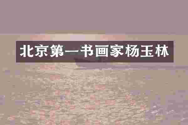 北京第一书画家杨玉林