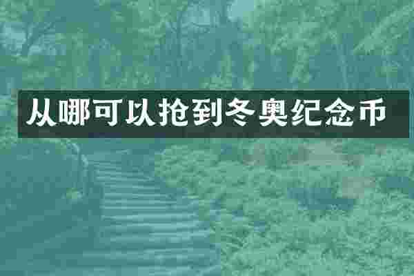 从哪可以抢到冬奥纪念币
