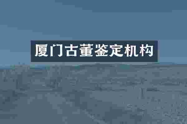 厦门古董鉴定机构