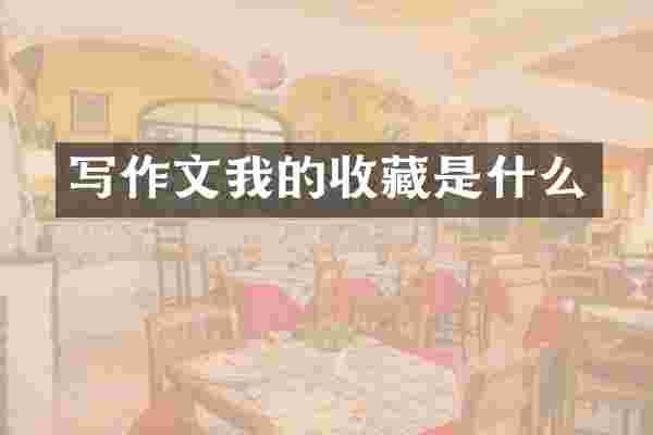 写作文我的收藏是什么