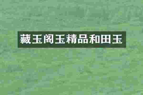 藏玉阁玉精品和田玉