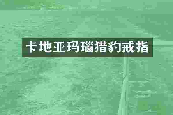 卡地亚玛瑙猎豹戒指