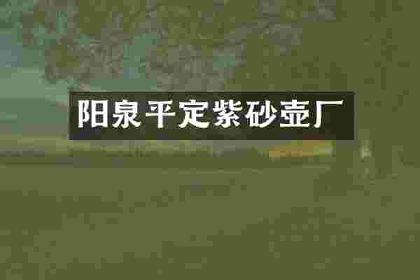 阳泉平定紫砂壶厂
