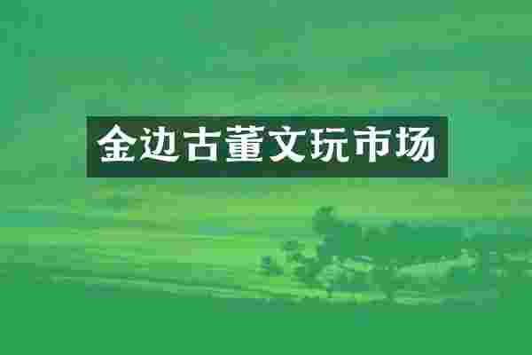 金边古董文玩市场
