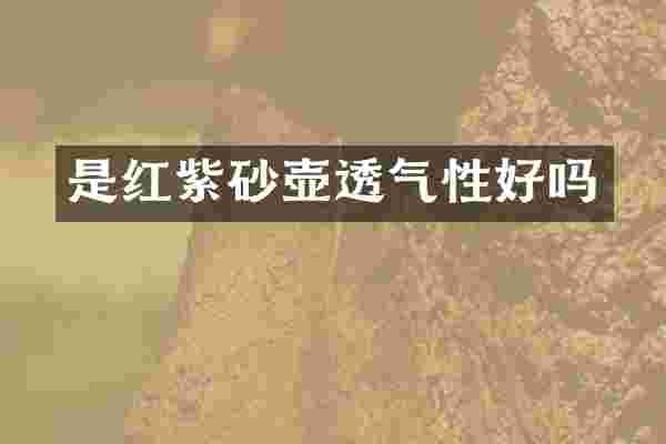 是红紫砂壶透气性好吗