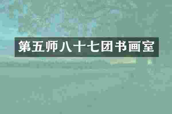第五师八十七团书画室