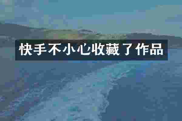 快手不小心收藏了作品