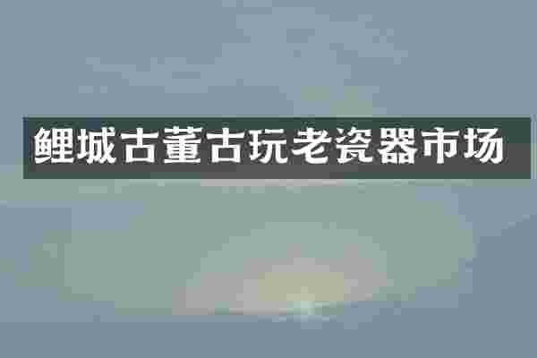 鲤城古董古玩老瓷器市场