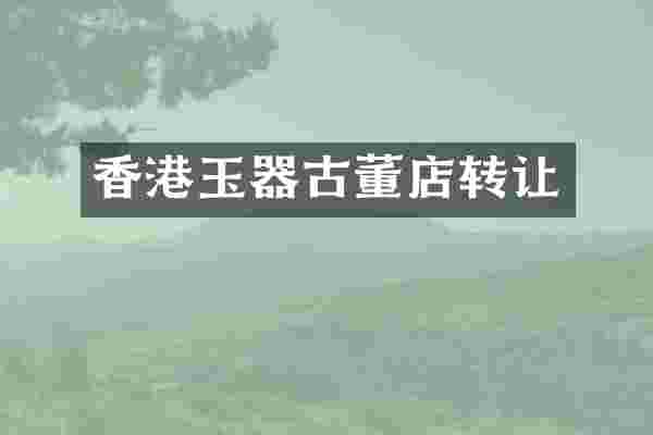 香港玉器古董店转让