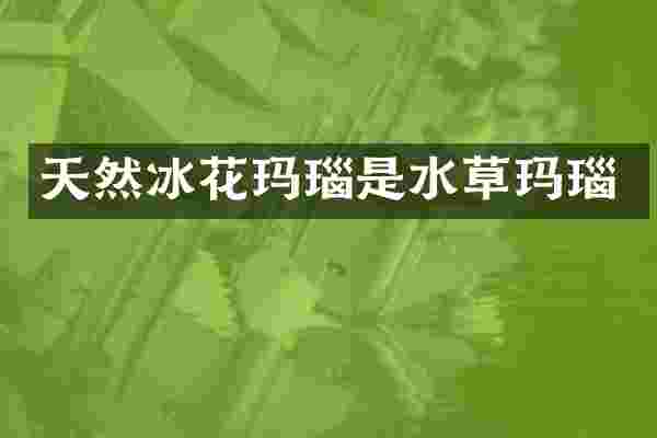 天然冰花玛瑙是水草玛瑙