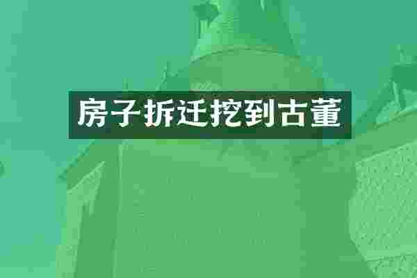 房子拆迁挖到古董