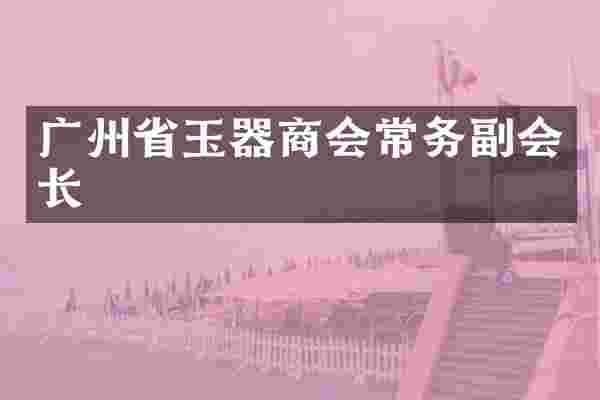广州省玉器商会常务副会长
