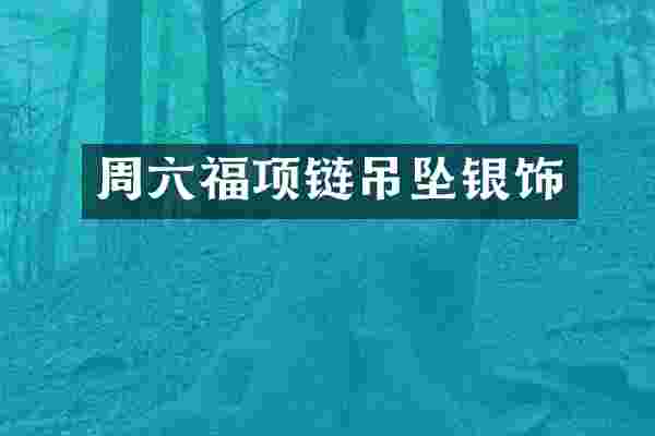 周六福项链吊坠银饰